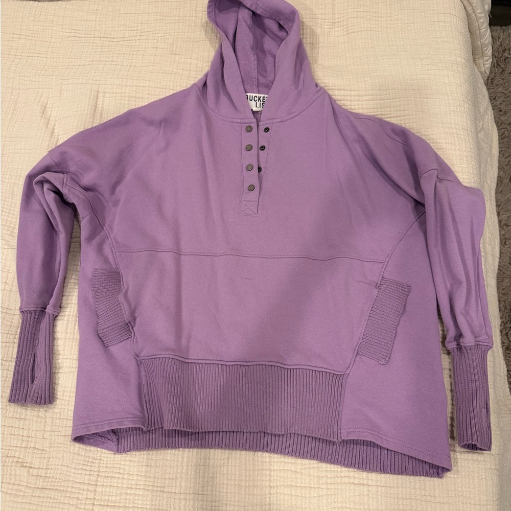 BUCKETLIST Lavender Cowl Neck Sweater